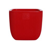 Горшок с дренажной системой "Фабио" (4,7 л; красный)