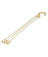 Подвес для цветочного горшка (45 см; кремовый)