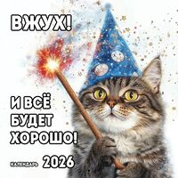 Календарь настенный на 2026 год "Вжух - и все будет хорошо!" (30х30 см)