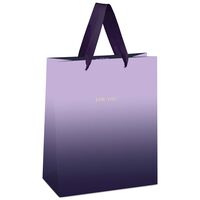 Пакет бумажный подарочный "Purple gradient" (23х18х10 см)