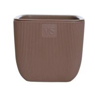 Горшок с дренажной системой "Фабио" (4,7 л; шоколад)