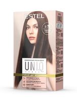 Краска-блеск для волос "Uniq Sense" тон: 6/75, тёмно-русый коричнево-красный