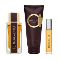 Подарочный набор "Ferragamo Spicy Leather" (духи, шампунь-гель для душа)