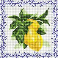 Алмазная вышивка-мозаика "Лимоны" (200х200 мм)