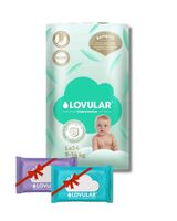 Подгузники "Lovular. Bamboo" (9-14 кг; 54 шт.; + влажные салфетки)