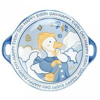 Блюдо фарфоровое "Утиные истории" (238х205х39 мм)