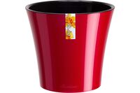 Горшок с дренажной системой "Арте" (5 л, красно-черный)