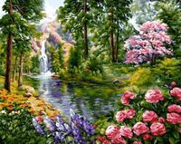 Картина по номерам "Райские сады" (400х500 мм)