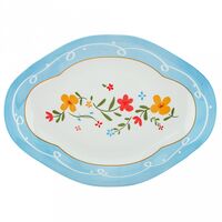 Блюдо фарфоровое "Марья" (287х205х34 мм)