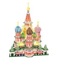 3D пазл "Архитектура Москвы с LED подсветкой" (224 детали)
