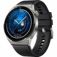Смарт-часы Huawei Watch GT 3 Pro Light Titanium Case Black strap ODN-B19