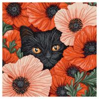 Набор для вышивания "Маковые глазки" (240х240 мм)