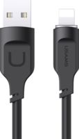 Кабель Usams USB2.0 AM – Lightning Lithe (1,2 м; черный)