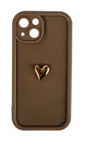 Аксессуар для телефона iPhone 15 "Золотистое сердечко"
