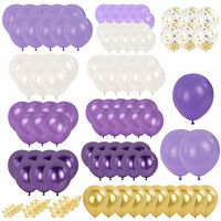 Набор воздушных шаров "Мечта" (сиреневый, белый, золото)
