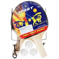 Набор для настольного тенниса (2 ракетки+3 мяча+сетка; арт. SH012)