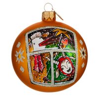 Шар ёлочный "Паглядзі ў вакно"