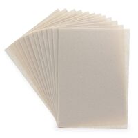 Фетр листовой жесткий (20х30 см; молочный; 12 листов)