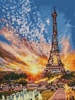 Алмазная вышивка-мозаика "Парижские фонтаны" (300х400 мм)