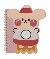 Блокнот "Космические друзья" (В6; розовый)