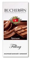 Шоколад молочный "Bucheron. Filling. С начинкой пралине" (85 г)