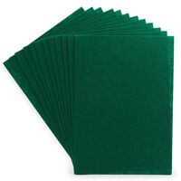 Фетр листовой жесткий (20х30 см; изумрудный; 12 листов)