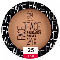 Компактная пудра для лица "Face To Face" SPF10 тон: 25, золотистый беж