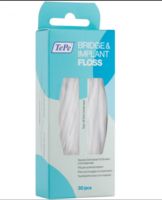Зубная нить "TePe Bridge and Implant Floss" (30 шт.)