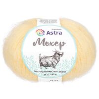 Пряжа "Мохер №02" (25 г; 190 м; лимонный)