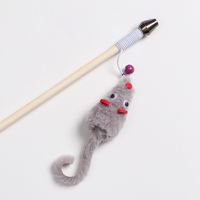 Дразнилка для кошек на стеке "Мышка с колокольчиком"