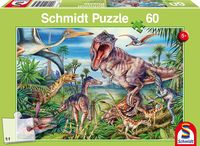 Пазл "Среди динозавров" (60 элементов)
