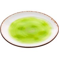 Тарелка фарфоровая "Кантри" (182 мм; зеленая)