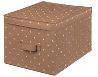Коробка для хранения с крышкой "Шоколадный горошек" (30х40х25 см)