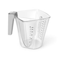 Кружка мерная пластмассовая "Ambient Omni" (1 л; светло-серая)