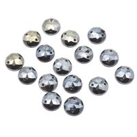 Стразы пришивные для рукоделия (10 мм; 15 шт.; графит)