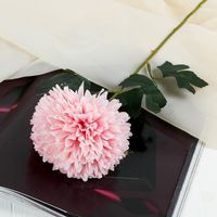 Цветок искусственный "Хризантема" (480 мм; розовый)