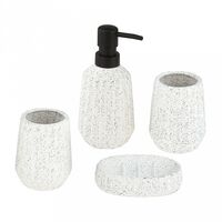 Набор для ванной комнаты "Риф" (4 предмета; белый)