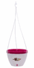 Цветочный вазон "Vista" (3,8 л; белый-лиловый)