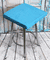 Подушка на стул "Velours Cuadro" (33х33 см; светло-голубая)