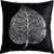 Подушка "Лист" (47x47 см; чёрная)